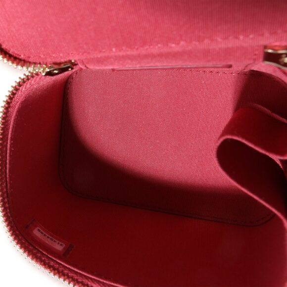 Chanel Raspberry Quilted Lambskin Mini Vanity Case with Chain - Picture 5 of 5